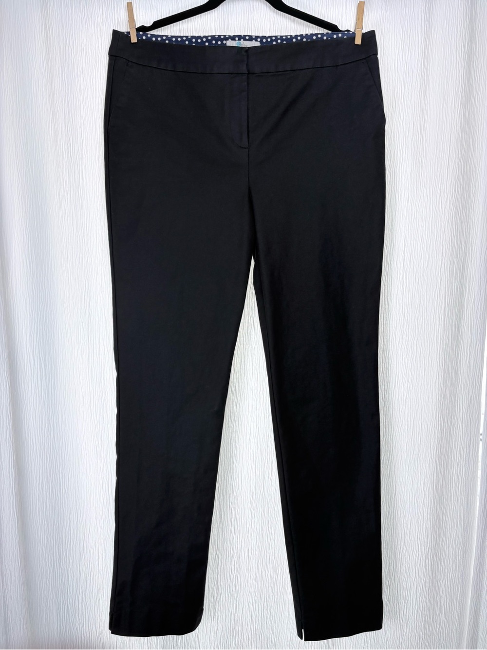 Boden, Straight Leg Cotton Pants, Size 12 Long